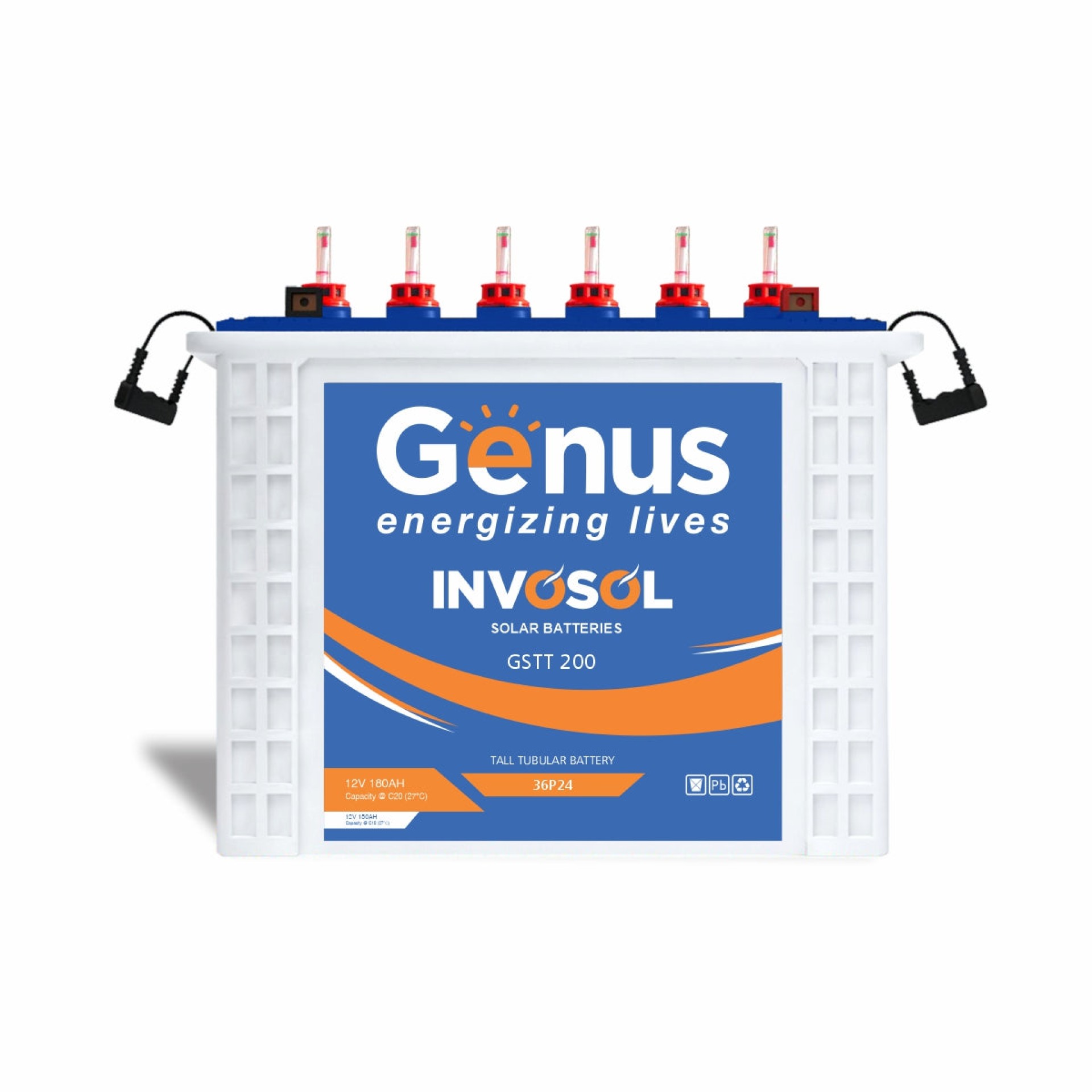 Genus Invosol GSTT200Ah Solar Tall Tubular Battery